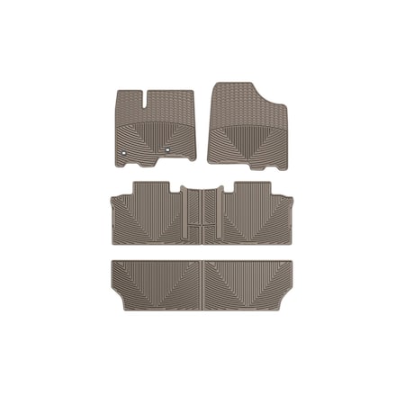 Weathertech Tan, Front, Rear, and Rear All Weather Floor Mats WTCT292244245