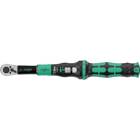 Wera Click-Torque Lock A 6 Torque wrench, adjustable, Torque Lock function, 2.5-25 Nm, 1/4 in x 2.5-25 Nm 5075691001
