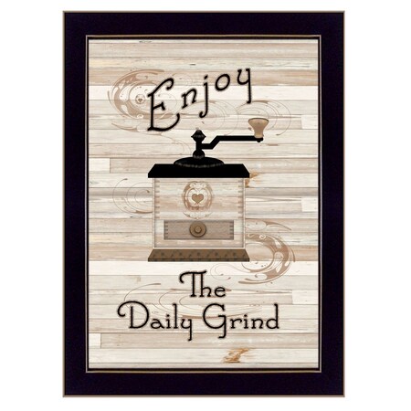 Homeroots The Daily Grind 3 Black Framed Print Kitchen Wall Art 405385
