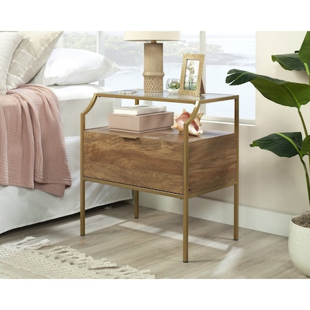 Sauder Inter Lux Nightstand Sma/gold 3a 434816