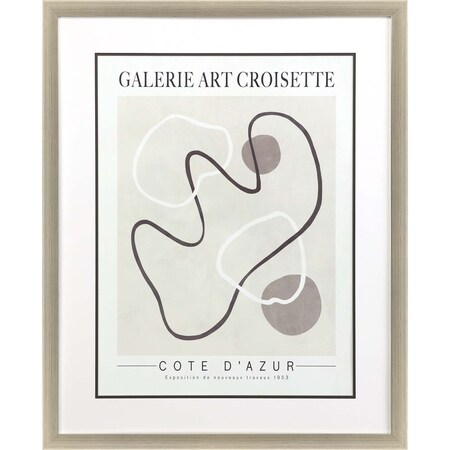Homeroots Les Fossiles Silver Framed Print Wall Art 526946