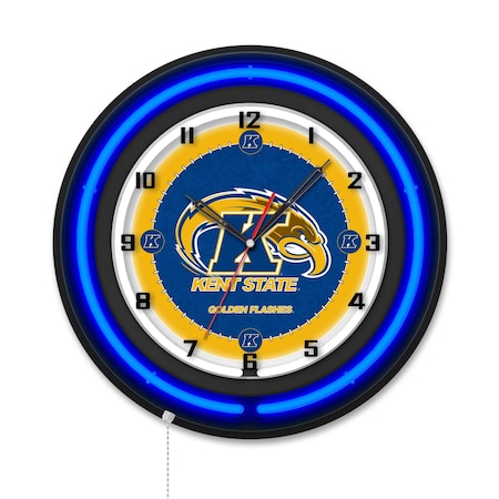 Holland Bar Stool Kent State University 19 Double Neon Wall Clock Clk19BK