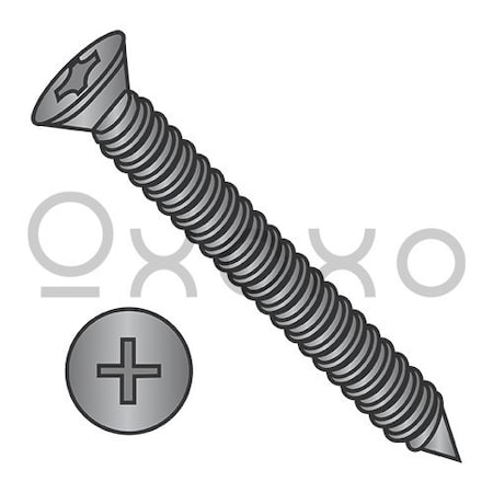 Oxoxo 8-15X3 Phillips Trim Head Drywall Screw Fine Thread Black, 3000PK 566533