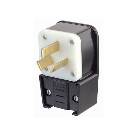 Leviton Industrial Grade Power Angle Plug 50 Amp, 125/250 Volt 9450-P
