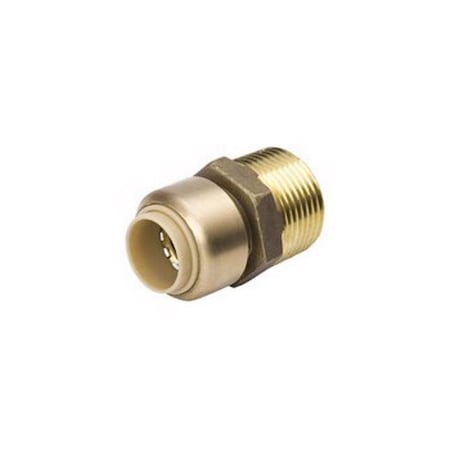 B&K Proline Push to Connect 1/2 in. PTC X 3/4 in. D MPT Brass Reducing Adapter 6630-134