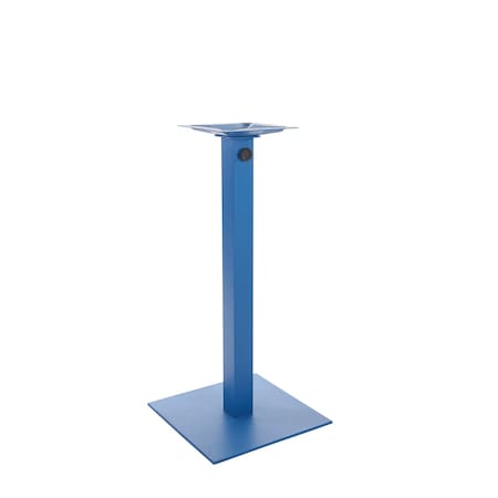 Bfm Seating Margate 18in Square Bar Height Base - Zinc Plated Cast Iron Bottom, Stainless Steel Column PHTB18SQBYTU
