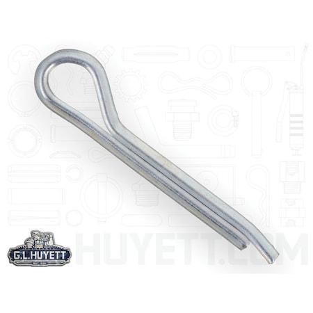 Huyett Hammerlock Cotter Pin, Zinc Plated Carbon Steel, 0.109 in Dia x 0.750 in Effective Length CPHZ-109-0750