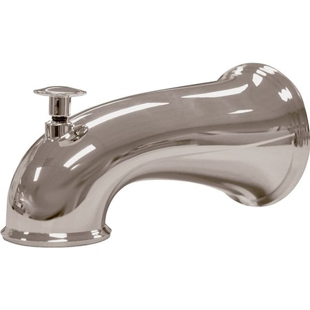 Danco Tub Spout, 6 in L, Metal, Brushed Nickel 10316