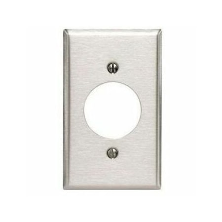 Leviton Wall Plate, Stainless Steel 84028