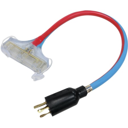 Channellock 2 Ft. 12/3 STOW Generator Cord with Tri-Tap GC-STOW123-2 B&R
