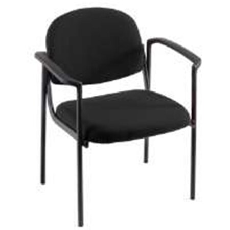 Famous Brand B9501-BLACK Pinehurst Black Contoured Chair With Arms YYGB-516129BK