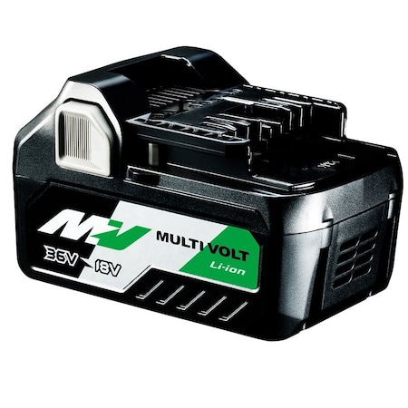 Metabo Hpt MultiVolt 371751M Battery, 18/36 V Battery, 2.5, 5 Ah, 0.75 hr Charging 380083M