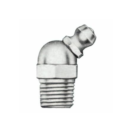Alemite Hydraulic Fittings, Elbow - 45 Degrees, 57/64 in, Male/Male, 1/8 in (PTF), 50PK 025-LAGN-1688-B