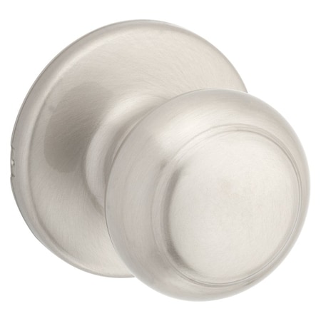 Kwikset Door Knob, Satin Nickel, 138 to 134 in Thick Door, 214 in Strike 200CV-15 CP