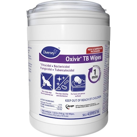 Diversey Oxivir Tb Wipes, White DVO4599516
