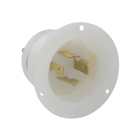 Leviton Industrial Grade Flanged Inlet 20 Amp, 125/250 Volt 2415