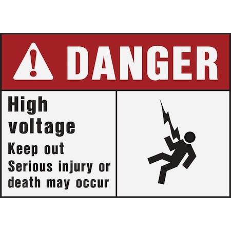 Hy-Ko Danger High Voltage Sign 5081