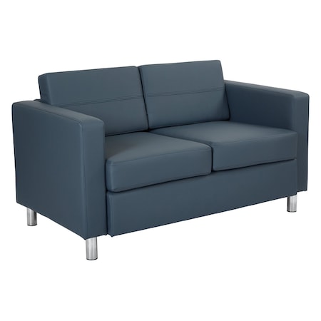 Office Star Products Pacific Love Seat, Blue PAC52-R105