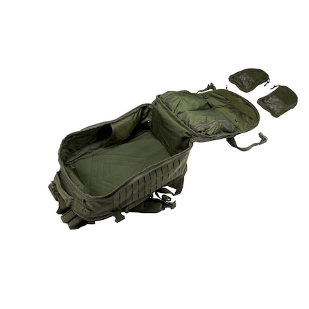 First Tactical Tactical Backpack, 500D, 1000D Nylon, OD Green, Universal 180021