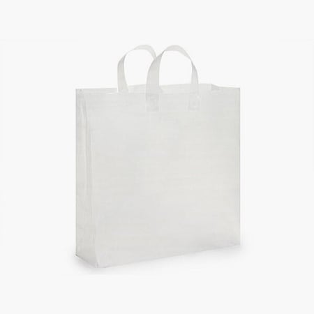 Nashville Wraps Clear Frosted Plastic Gift Bags, Jumbo 18x7x18, 3 mil, 200PK BJBFRP