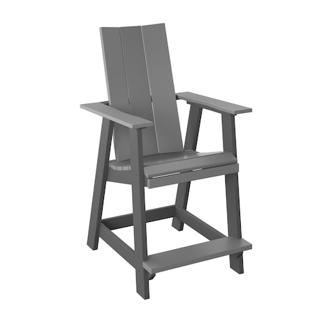 Polybird MODERN BALCONY CHAIR       LIGHT GRAY AND CHARCOAL POLYBIRD P64