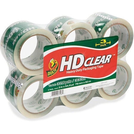 Duck Brand Shurtech HD Clear Packaging Tape, 6PK DUC307352