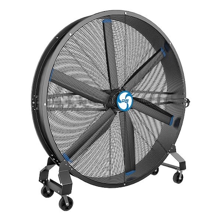 Power Breezer Industrial Fan, Floor Mount, 6 1/2 ft Blade Dia, 110 to 120V AC, 47,086 cfm, Non-Oscillating F780PM