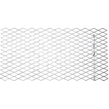 Stanley 4075BC Series Expanded Grid Sheet, 13 ga Thick Material, 12 in W, 24 in L, Steel, Plain N215-798