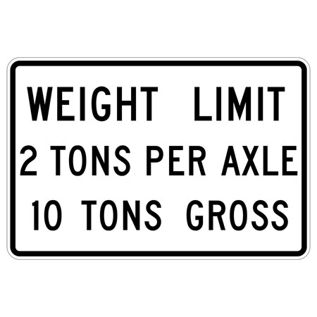 Sign Solutions Usa Traffic Sign, 36 in Width, Aluminum Sign, Vertical Rectangle DUS12DWT3624R12-4