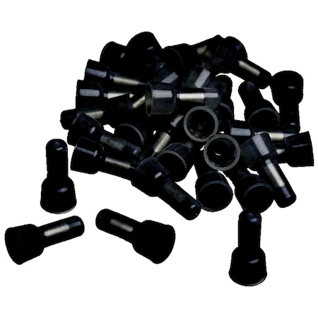 Hi-Tec 14-16 Gauge Crimp Caps, Black, 100PK HI598621