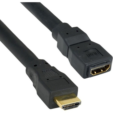 Cable Wholesale HDMI Extension Cable, High Speed with Ethernet, HDMI Male to HDMI Female, 24AWG, 25 foot 10V3-41225