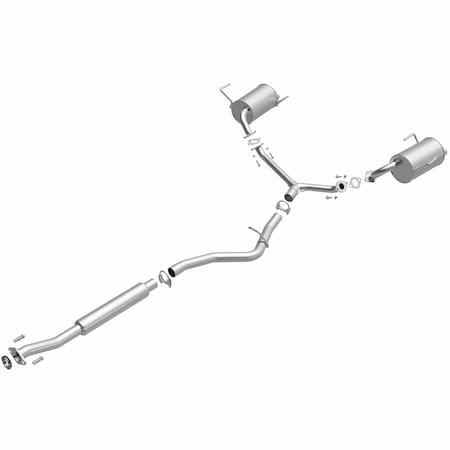Bre Exhaust Exhaust System, Aluminized Steel; With Mufflers; 2-1/4 Inch Pipe Diameter; Single Exhaustdual 106-0133