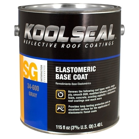 Kool Seal KOOL SEAL KS0034600-16 Elastomeric Base Coating, Liquid, Gray KS0034600-16