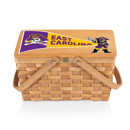 Picnic Time Family Of Brands NCAA East Carolina Pirates Poppy Personal Picnic Basket 124-00-299-874-0