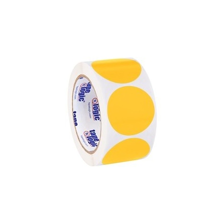 Bubblefast 2'' Fluorescent Orange Inventory Circle Labels BFDL613H