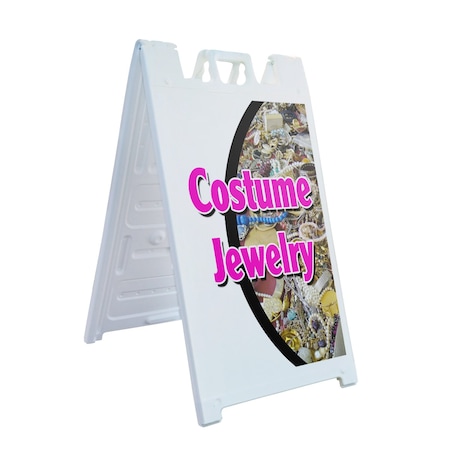 Signmission Costume Jewelry, A-Frame & 2 Sign Inserts, Heavy-Duty Plastic Frame SBHD-C-2436-Costume Jewelry