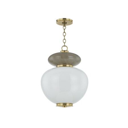 Corbett Lighting Syros 13.75 Integrated LED Pendant in Vintage Brass 498-14-VB