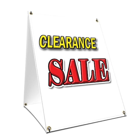 Signmission Clearance Sale, 36 Inch x 24 Inch A-frame Yard Sign, Plastic Sign SBC-2436-Clearance Sale