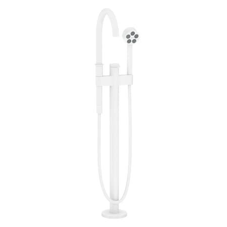 Axor One Freestanding Tub Filler Trim with 1.75 GPM Handshower in Matte White 48441701