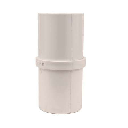 Water Source Flush Pipe Coupling, 2 in, Slip, PVC, SCH 40 Schedule WSFC200