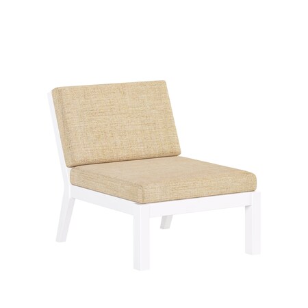 Polybird BREEZE DEEP SEAT SECTIONAL PIECE CENTER CHAIR       WHITE POLYBIRD P103-WT-CAAS