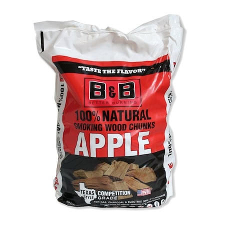 B & B Charcoal 00141 Smoking Chunk, Apple, Wood, 549 cu-in C00141-B