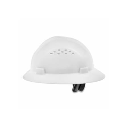 Jackson Safety Advantage Series Full Brim Vented and Non-Vented Hard Hat, 4 pt Rapid Dial, Vented, White 138-20820