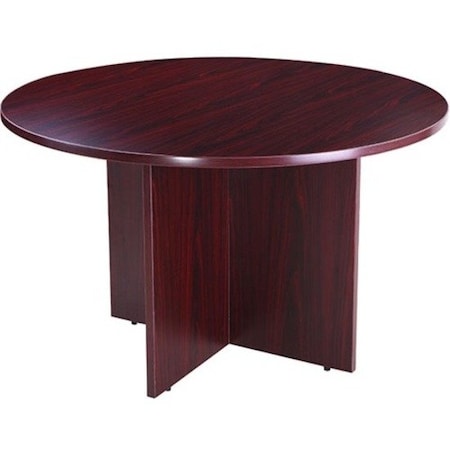 Boss Round Table, 42", Mahogany N127-M