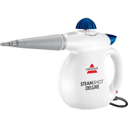 Bissell Steam Shot 39N75 Handheld Steam Cleaner and Sanitizer, 1000 W, 6.6 oz Tank, White 4171F