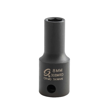 Sunex 3/8 in Drive 8Mm Semi-Deep Impact Socket 308MRD