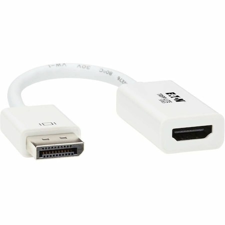 Tripp Lite DisplayPort to HDMI Adapter Converter Active M/F UHD 4K 6in 6" P136-06N-H2V2