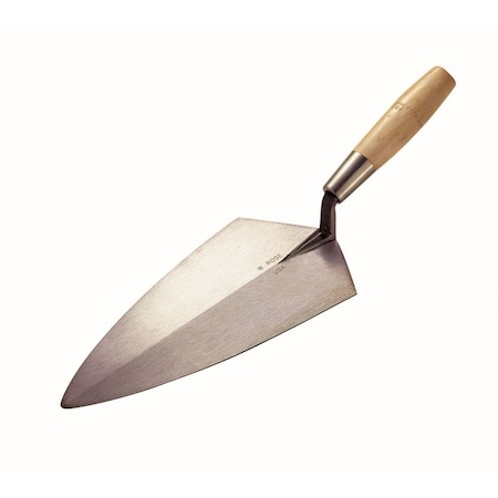 Kraft Tool Kraft Tool 10" Philadelphia Brick Trowel w/6" Wood Handle RO110-10