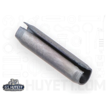 Huyett Slotted Spring Pin, Standard Duty, High Carbon Steel, 0.062 in Dia x 0.250 in Length x 0.012 in Wall SPP-062-0250