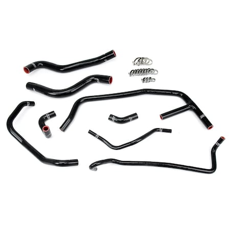 Hps Performance High Temp Reinforced Silicone Radiator and Heater Coolant Hose Kit, Black,  57-1452-BLK